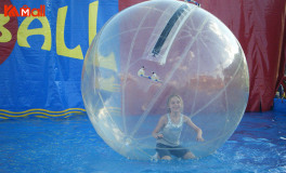 safe inflatable clear human zorb ball